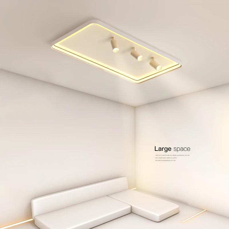 2023 New Modern LED Ceiling Lights For Living Room Bedroom Indoor Round Square Rectangle Lamp Surface Mounted Lighting AC85-260V