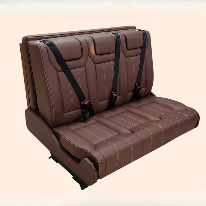 

Hidden headrest three-fold RV seat free headrest model