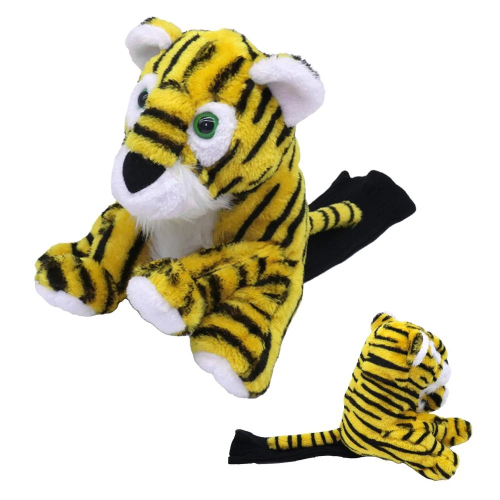 Golf Wood Club Head Cover, Cartoon Animal, Tiger Shape, Plush Material, Easy to Disassemble, Suitable for No.1 Driver Wood