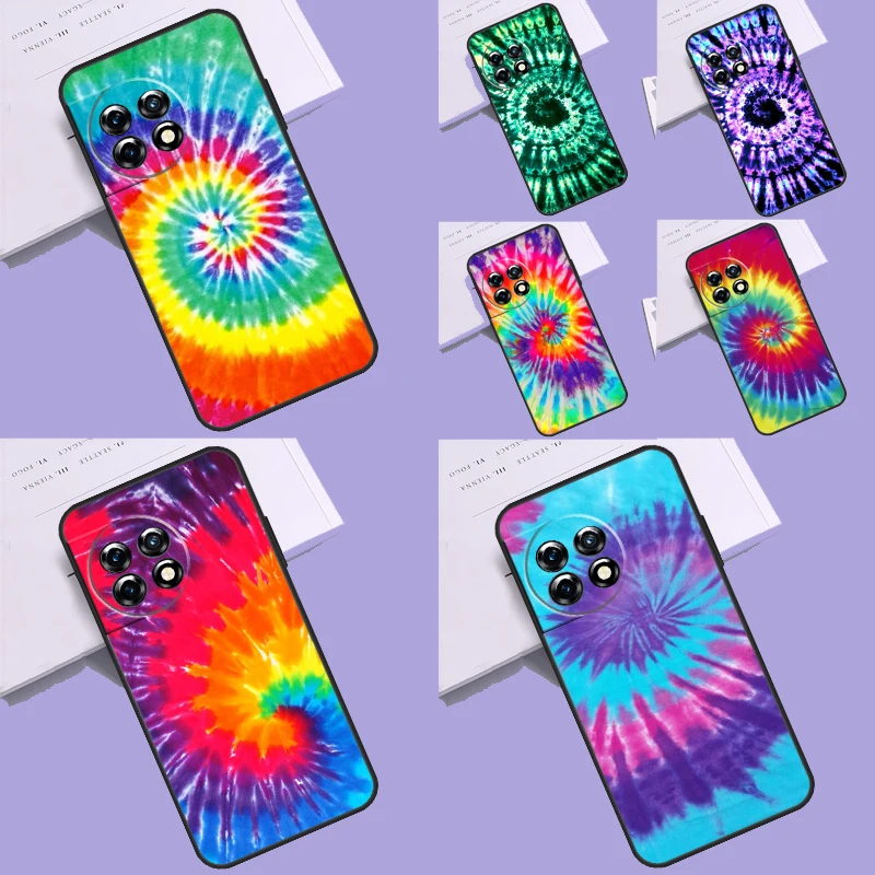 Colorful Tie Dye Rainbow Hippie Art Case For OnePlus Nord N30 N20 N10 2T CE 2 Lite Nord 3 Cover OnePlus 11 9 10 Pro 8T 10R 10T