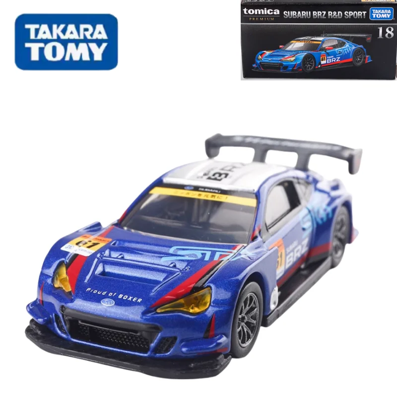 TAKARA TOMY-Voiture de sport Subaru BRZ 18, modèle réduit en alliage moulé sous pression, avec fermeture éclair, idéal comme cadeau d'anniversaire pour un enfant