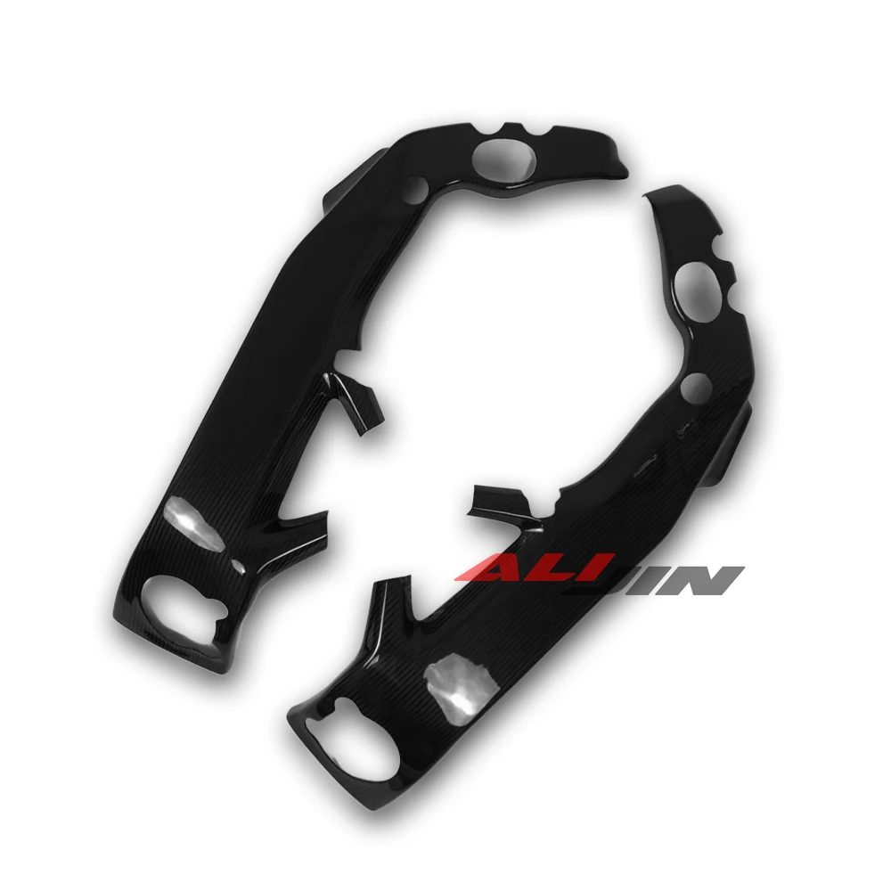 100% Real Dry Carbon Fiber Fairing Motorcycle Cover for Aprilia RSV4 RSV-4 2021-2025 Side Frame Panel Protector Cover Cowlings view 4