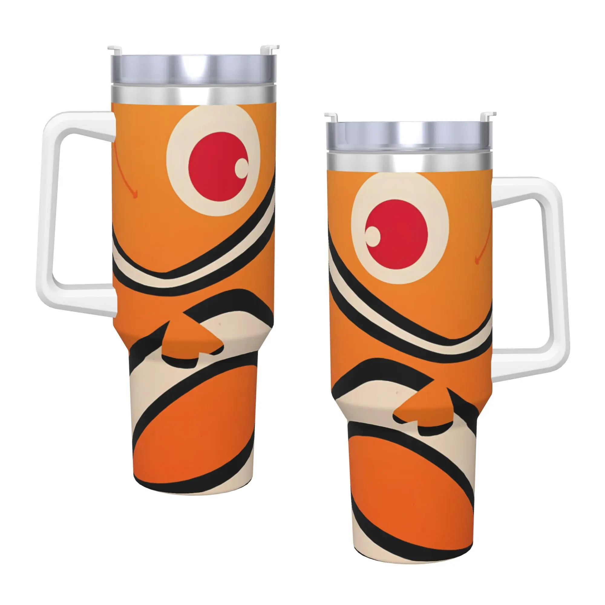 Custom Kawaii Finding Nemos Stainless Steel Tumbler  Travel Thermal Cups With Straws and Lid 40oz Car Mugs Cold Water Bottle