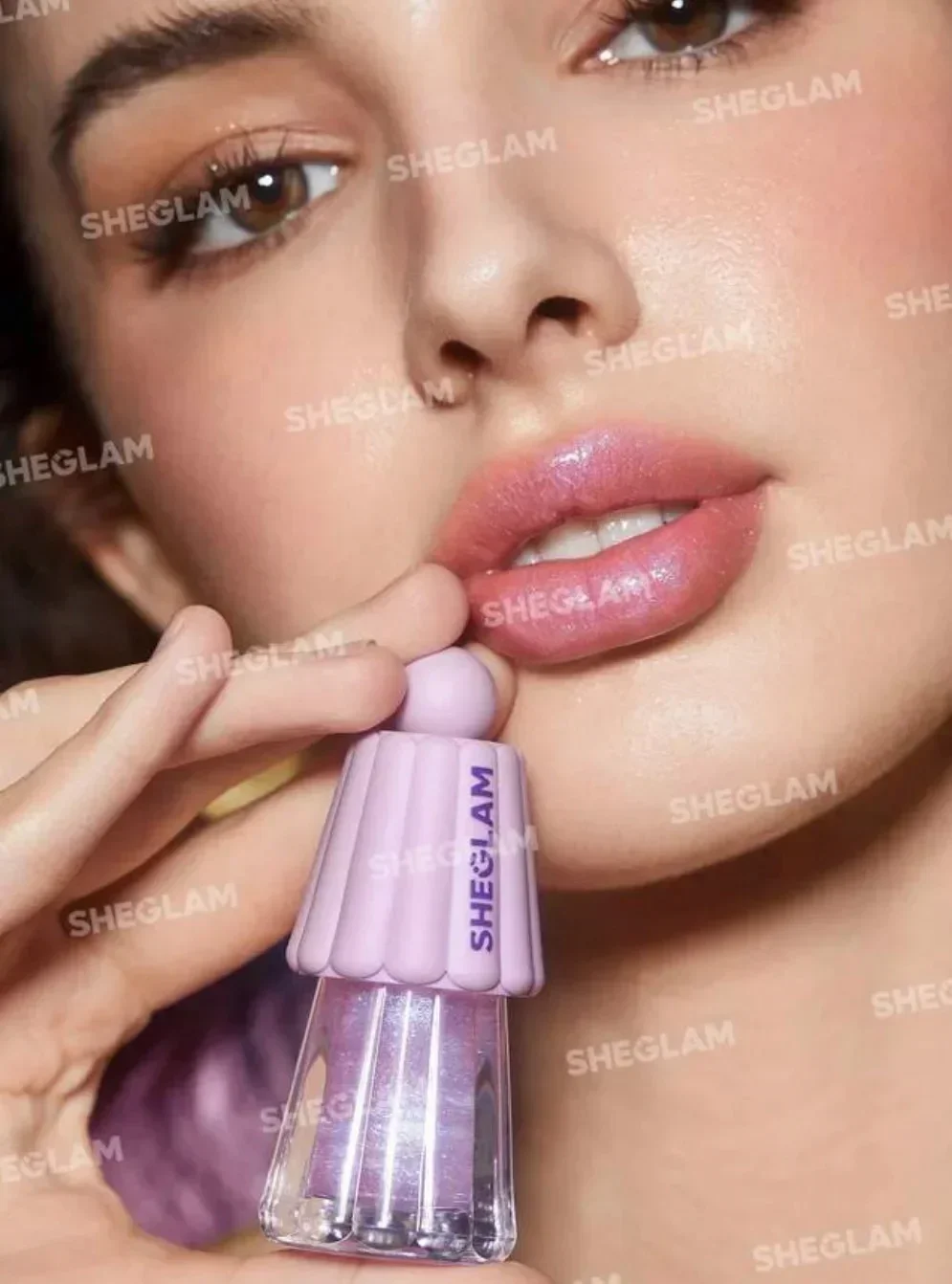 Sheglam maquiagem óleo labial plumping lipgloss de longa duração desbota glitter esmalte labial não pegajoso pincéis de maquiagem para cuidados com os lábios