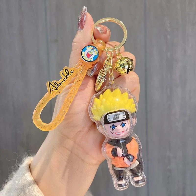 Naruto Cartoon Design Keychain Uzumaki Naruto Cute Creative Fashion Personality Simple Funny Backpack Pendant Decoration view 5