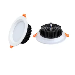 Iluminación regulable LED Downlight empotrable de techo Led Spot 5W 7W 10W 15W 18W 20W 24W AC100V AC220V lámpara de techo iluminación Interior