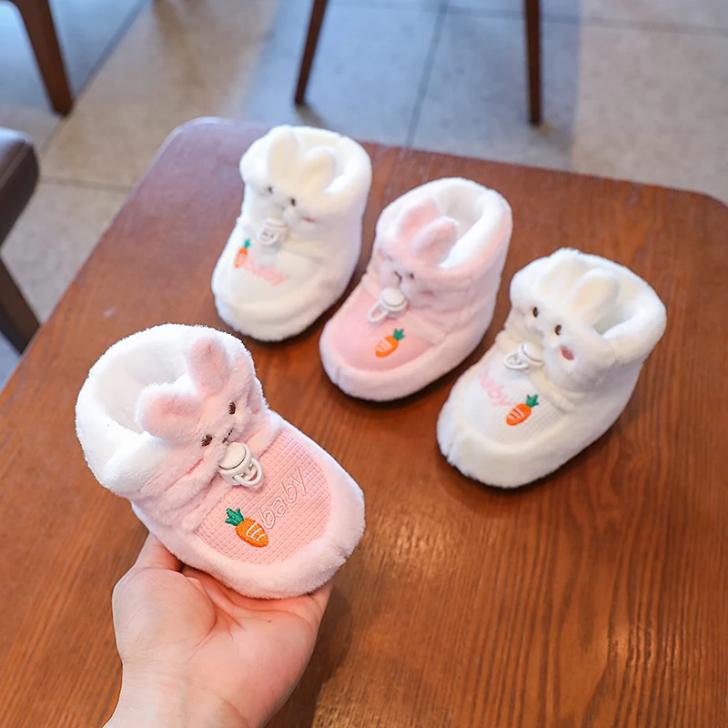 Baby Winter Boots Infant Toddler Newborn Cute Cartoon Bear Shoes Girls Boys First Walkers Super Keep Warm Snowfield Booties Boot