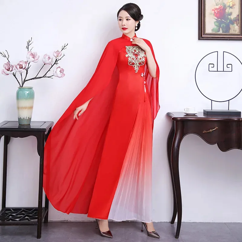2025 22 S-5XL Style Qipao Sexy Women Plus Size Cheongsam Vintage Classic Chinese Dress Dragon And Phoenix Long Vestidos