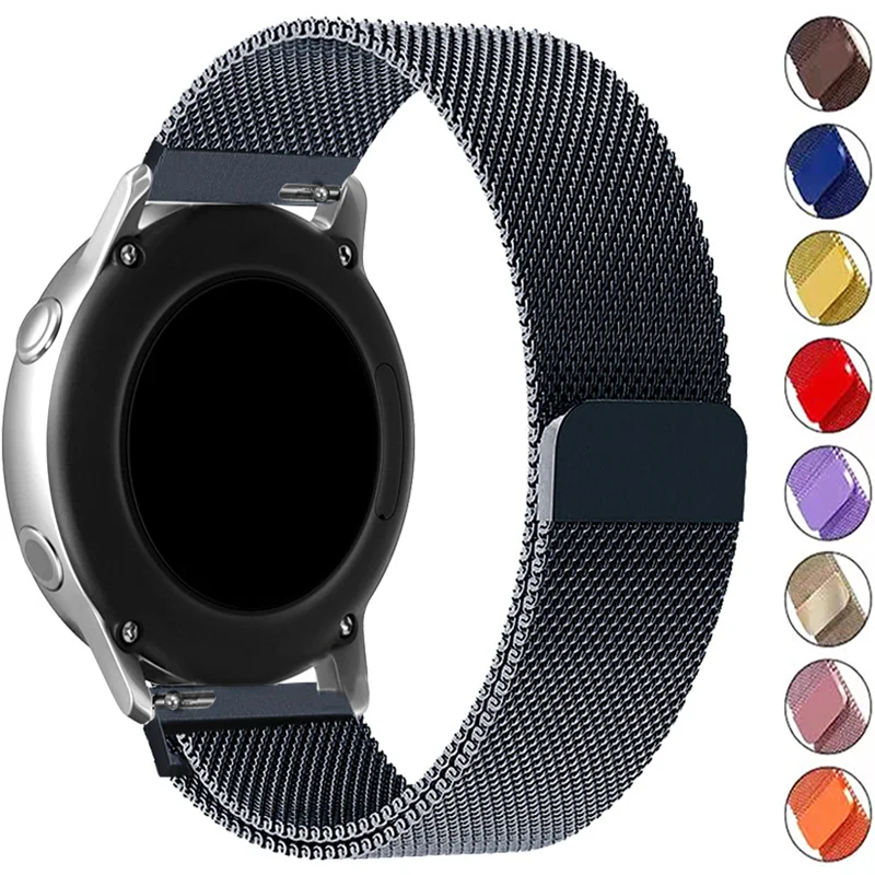 20mm watch Band For Samsung Galaxy Watch 4 classic/Active 2/3/gear s3 frontier watchBand 22mm smartwatch Magnetic Bracelet Strap