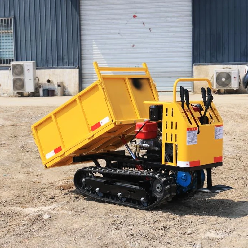 1000kg Mini Dumper Track Hydraulic Mini crawler dumpers diesel Crawler Mini Dumper 4x4 Truck For Sale Crawler Carrier