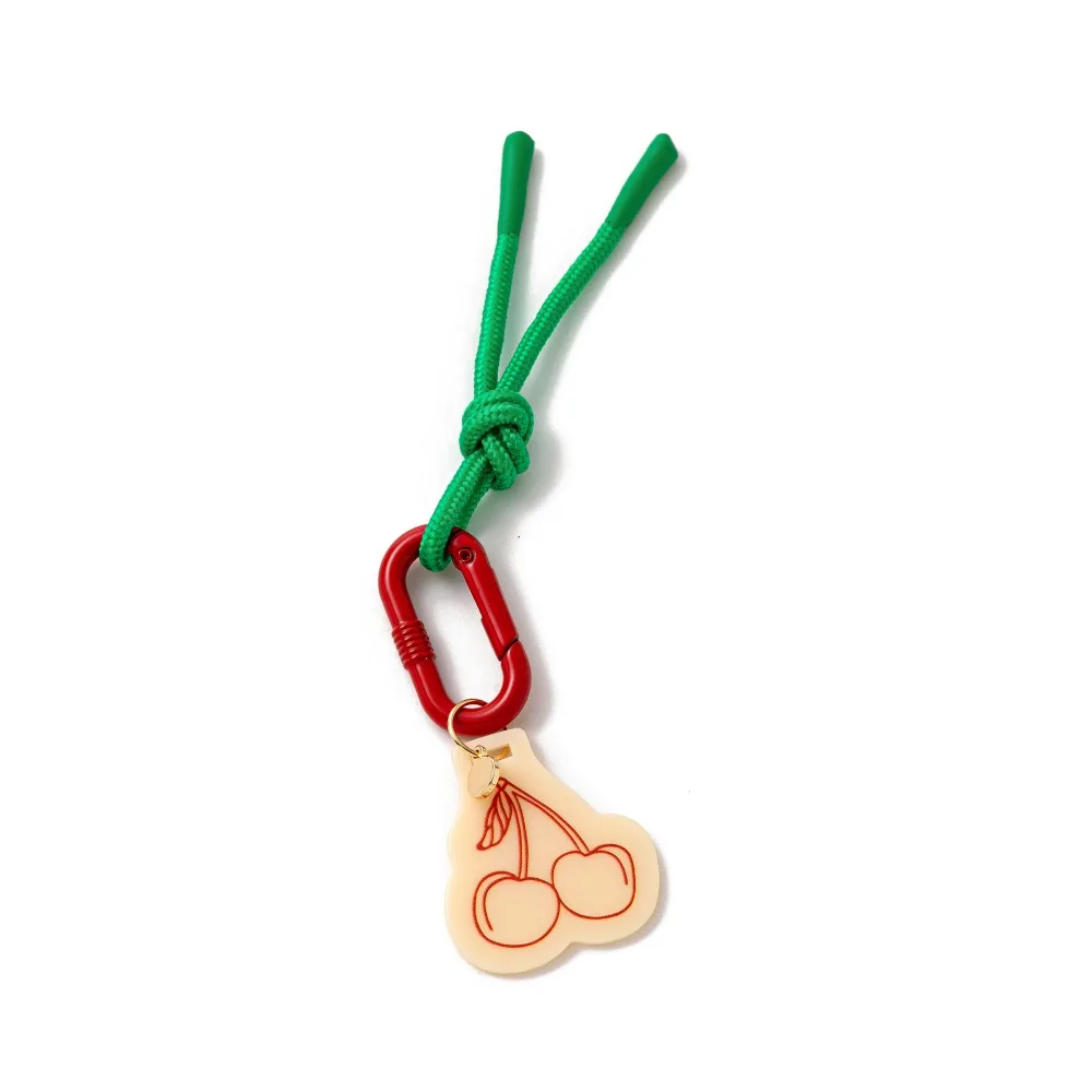 

Acrylic Charms Retro Rope Woven Pendant Geometric Contrasting Mobile Phone Pendant Fashion Car Keyring Bag Chain Charms