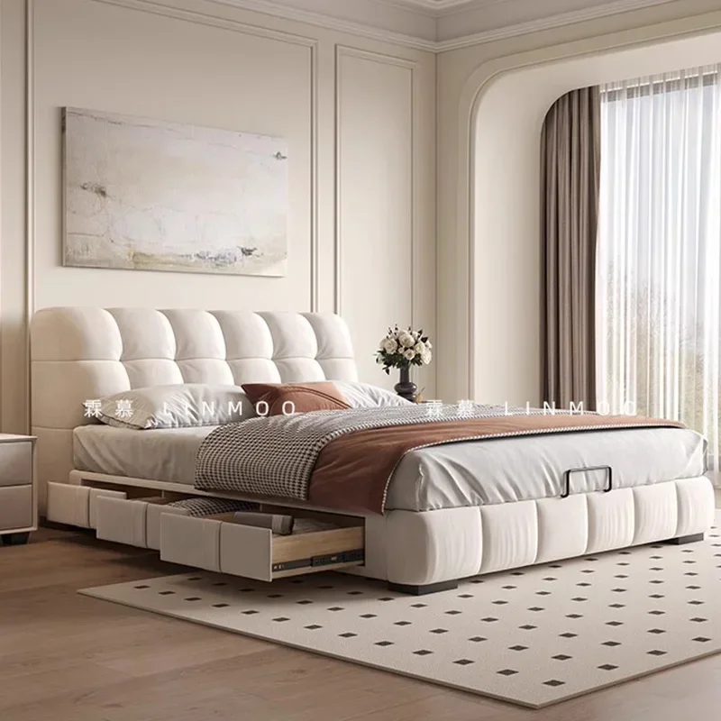 تخزين غرفة نوم سرير الأطفال الفاخرة واحدة متعددة الوظائف تصميم الحديثة سرير تدليك المحمول صالة النوم جناح الأثاث #1