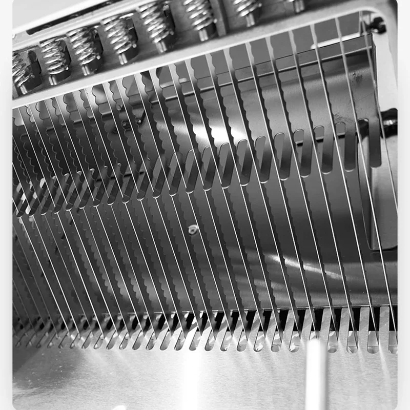 Fatiador comercial de torradas 220v, fatiador de pão de aço inoxidável, fatiador de pão assado, faca importada de dente fino