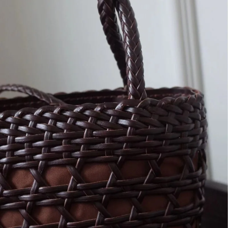 Fashion Popular Woven Handbag for Women 2024 Trendy Bucket Bags New All Match Summer Crossbody Bag Designed Bolso Сумка