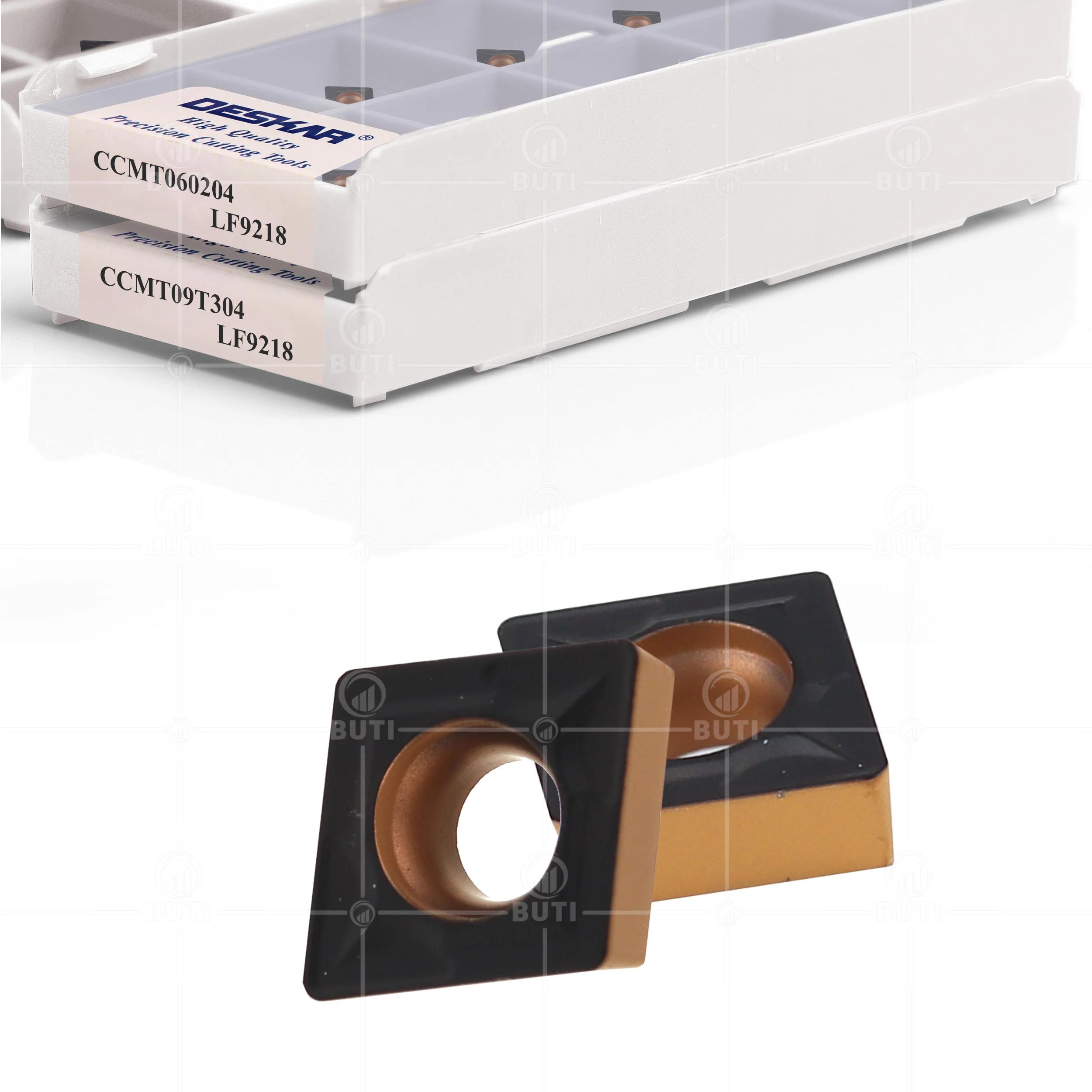 Imagem -03 - Deskar 100 Original Ccmt060204 Ccmt060208 Ccmt09t304 Ccmt09t308 Lf9218 Torneamento Insere Carboneto Cnc Torno Ferramenta de Corte para Aço