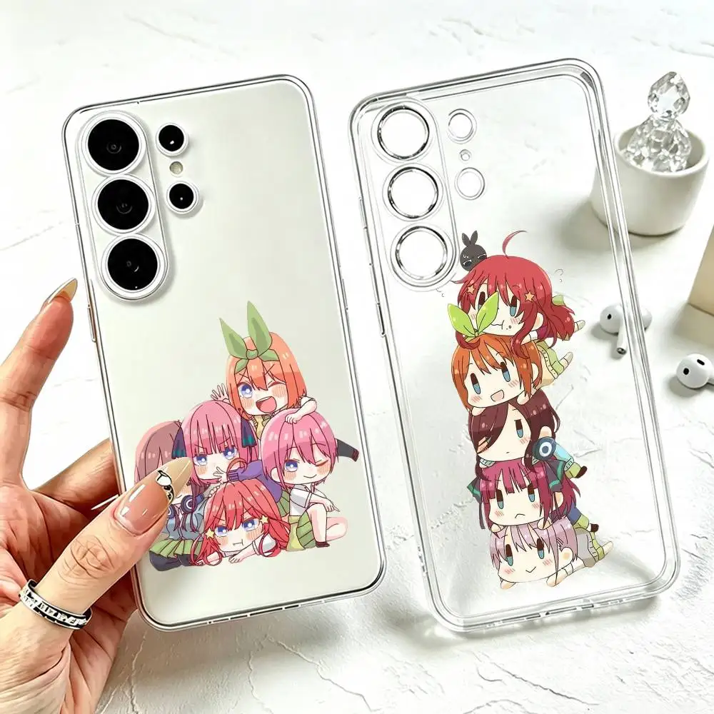 The Q-Quintessential Quintuplets  Phone Case For Samsung S25,S24,S21,S22,S23,S30,Ultra,S20,Plus,Fe Transparent Cover