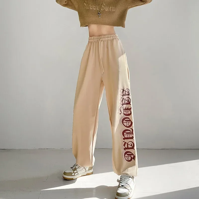 American Vintage Hiphop High Street Sports Women's Pants Korean Style Harajuku Baggy Casual Trousers Sweatpants Y2k Streetwear