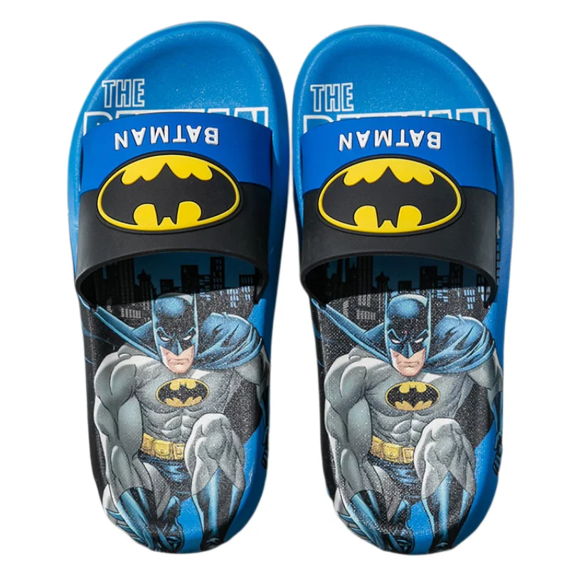 Marvel Anime Peripheral Justice League Personalized Summer Cartoon Batman Boys Thick Bottom Non-slip Superman Casual Flip Flops