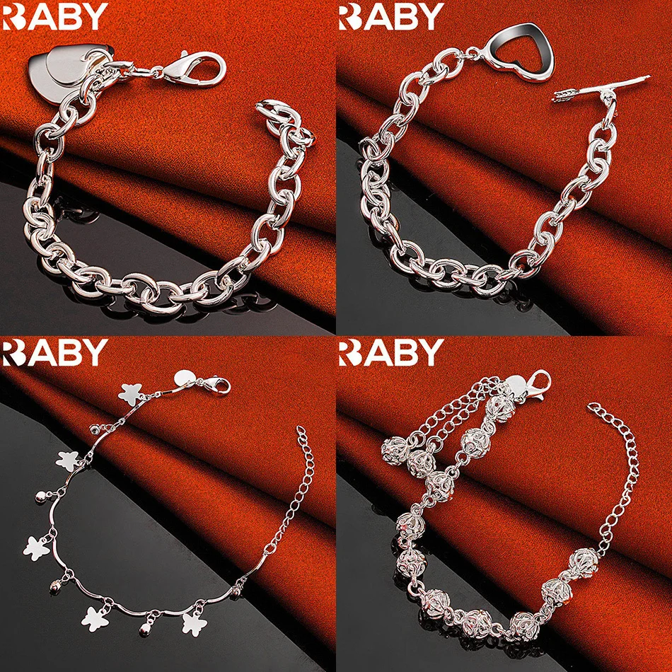 

URBABY 925 Sterling Silver Design Bracelets For Women Men Creativity Gifts Street All-match Party And Daily Wear
