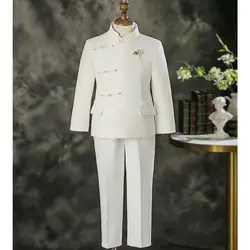 Boys Suit Factory Direct Kids Formal Wear 4-Piece Suit For Wedding Birthday Graduation Performance A4384 Boys Party Suit