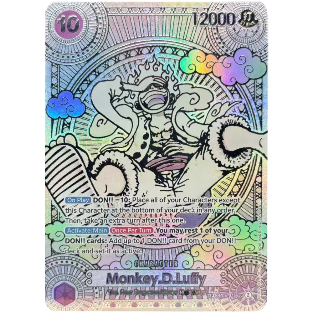 6 قطعة/المجموعة قطعة واحدة الإنجليزية نيكا لوفي شانكس تعليم الذهب والفضة OPCG الإغاثة بطاقة فلاش الذاتي أنيمي جمع بطاقة هدية لعبة