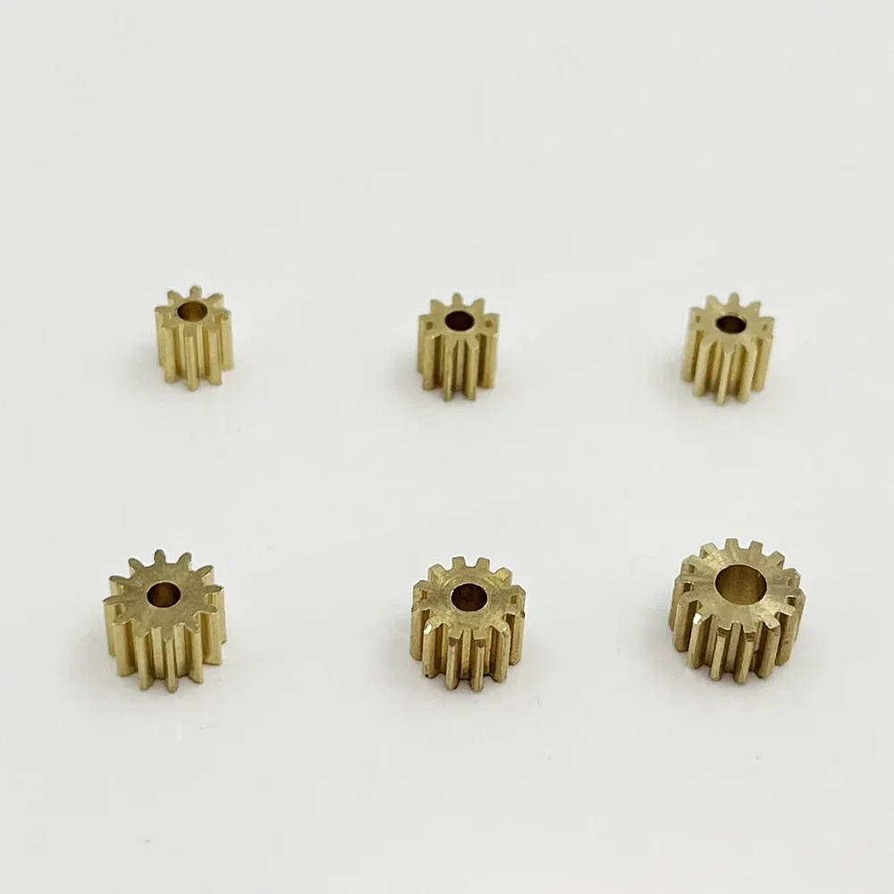 0.5M Modulus 8T 9T 10T 12T 14T Metal Copper spur Brass Gear Pinion Spindle Parts Gear Assembly Fit 2mm 2.3mm 3.17mm Shaft Motor