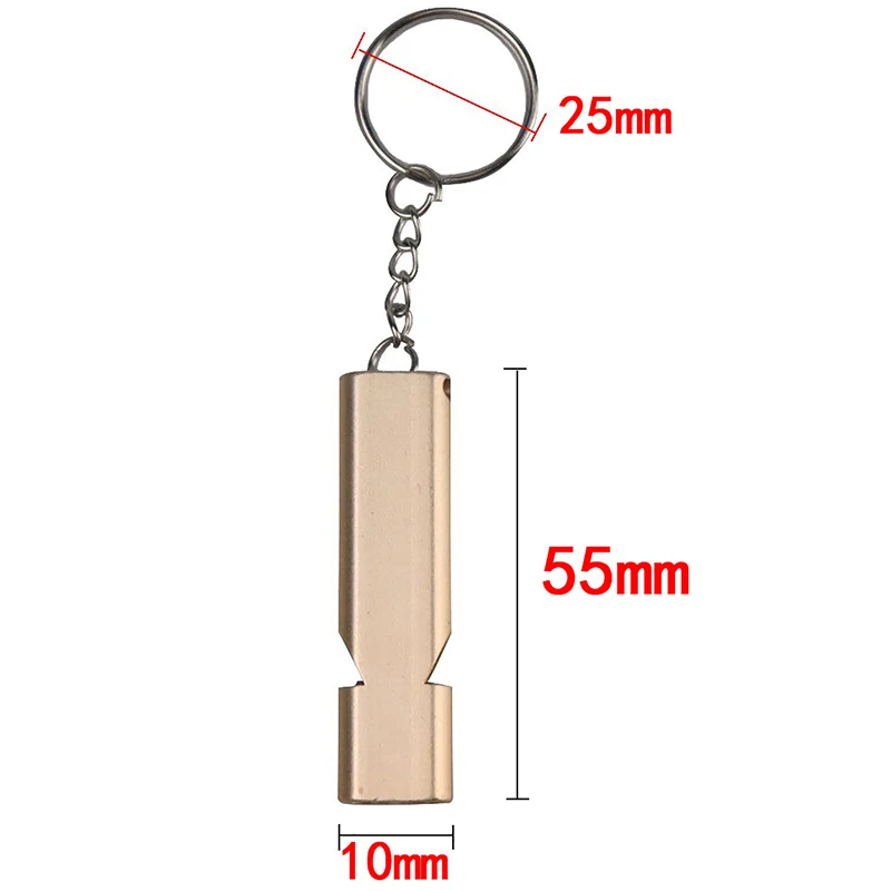 Multifunctional Aluminum Emergency Survival Whistle Portable Keychain Tools