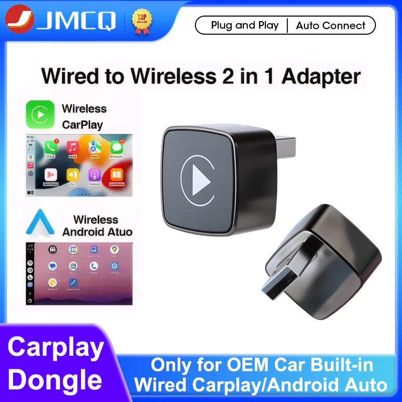 

Беспроводной адаптер CarPlay 2 в 1, Android Auto AI Smart Box, автомобильные интеллектуальные системы 5G WIFI для VW Toyota Nissan Honda Ford Benz