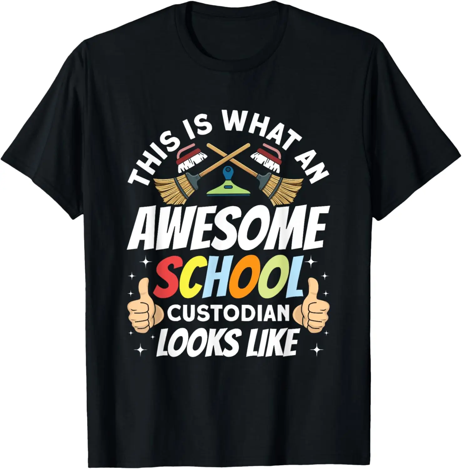 

Джинитор Это что потрясающая школьная футболка Custodian