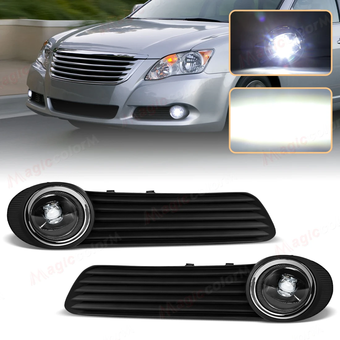 

Фара противотуманная в сборе для Toyota AVALON US 2008-2010, передний бампер, с накладкой, 52030-07020, 52040-07020