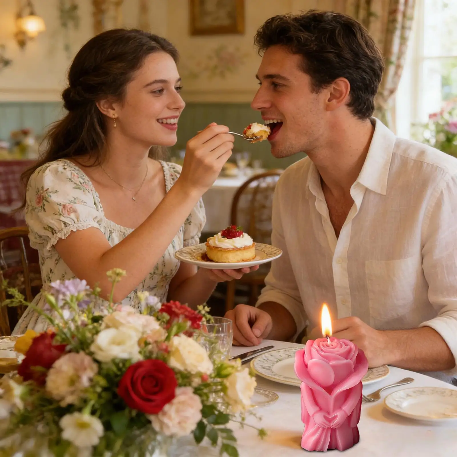 

Свеча на День Святого Валентина, соевый воск, долговечные ароматические розовые свечи, украшения на день Святого Валентина для домашнего декора, праздник подруги