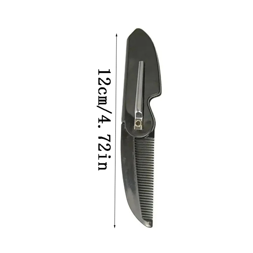1pcs Folding Knife Types Horn Hair Combs Portable Beard Comb Plastic Pocket Fine Teeth Comb Travel Tool For Women Men Outdoor