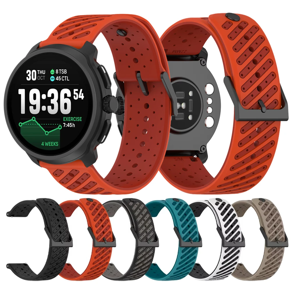 سيليكون الرياضة الفرقة ل Suunto RACE 2 S/Run/المحيط/الرأسي استبدال حزام ل Suunto 5 9 الذروة برو المعصم الفرقة سوار 22 مللي متر