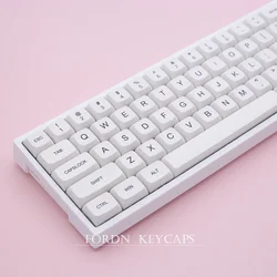 Milk Minimalist White Keycaps XDA Profile 121 keys Double Shot Korean PBT Key caps For Cherry MX Mechanical Keyboard