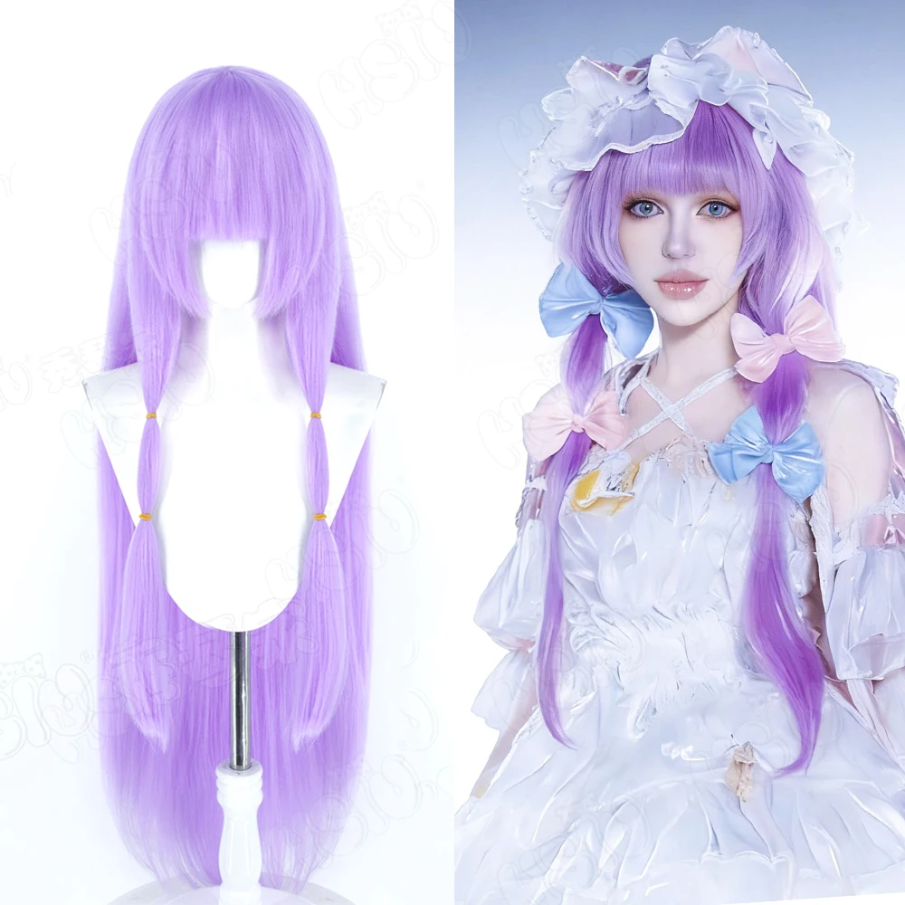 Patchouli Knowledge Cosplay Wig HSIU Taro Purple Long Hair Heat Resistant Wig+Wig Cap Touhou Project Patchouli Knowledge Cosplay