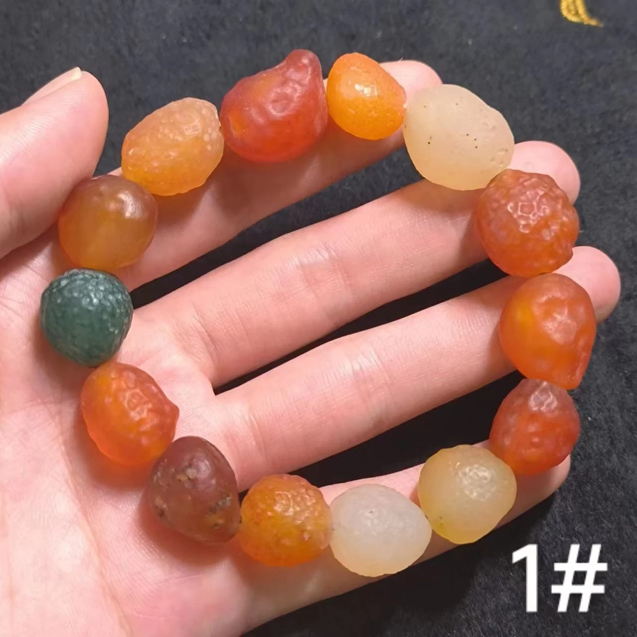 

1pcs/lot Natural Gobi Agate Bracelet strange stone absorb millennium aura mysterious strange beautiful Collectibles amulet taki