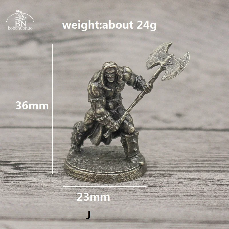 1PCS War Chess Table Game Ornaments Decorations Crafts Copper Undead Skeleton Soldiers Dolls Army Legion Model Toy Figurine