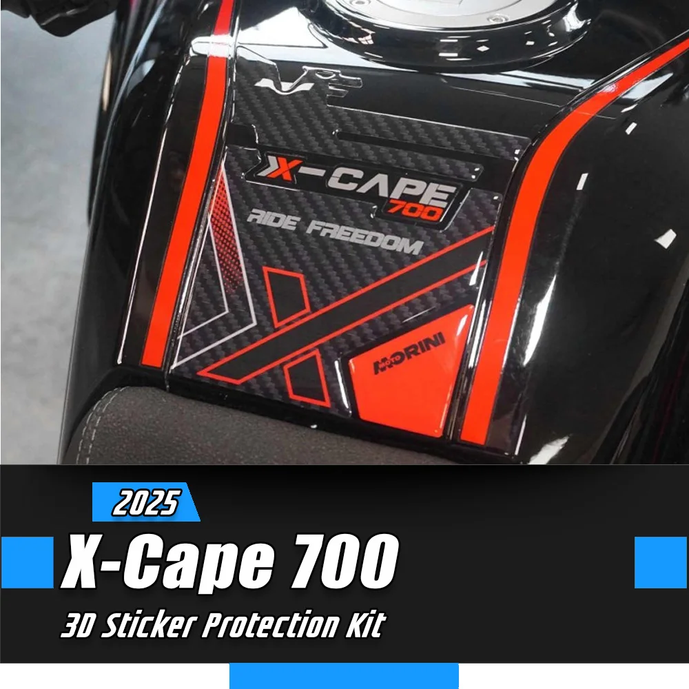 

For X-Cape 700 Sticker 2025 Motorcycle 3D Sticker Protects in the Middle of the Fuel Tank X-CAPE 700 X Cape700 X-Cape700