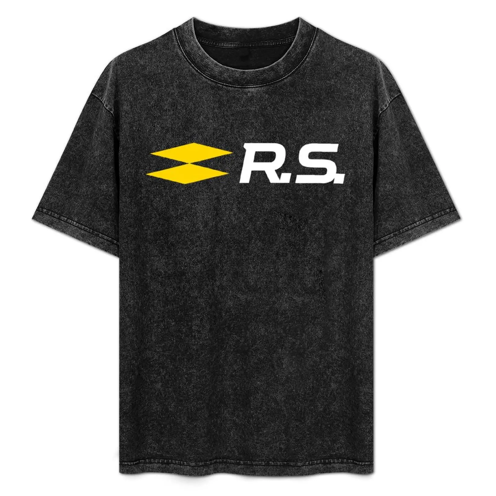 

RS LOGO (YELLOW-WHITE) T-Shirt Basic Daily Outfit Short Sleeve Tee