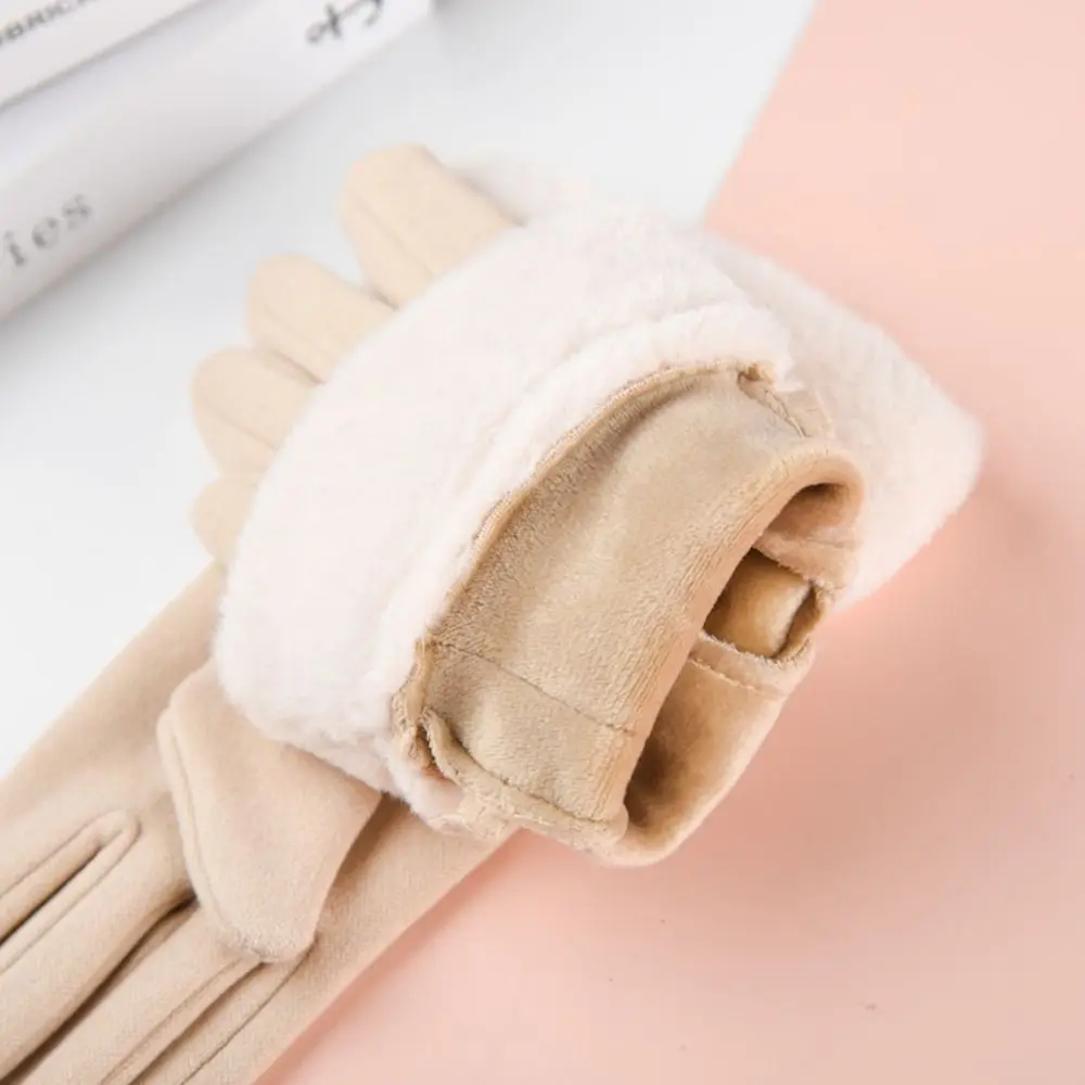 قفازات دافئة مقاومة للبرودة مع بطانة دافئة، قفازات تزلج مقاومة للرياح، قفازات شتوية دافئة بأصابع كاملة #6