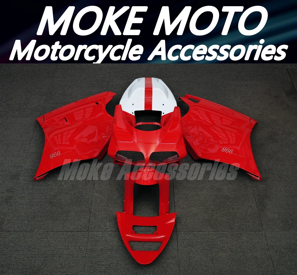 FAIRING KIT FOR 748 916 996 998 Bodywork set High quality ABS injection NEW HULLS RED WHITE