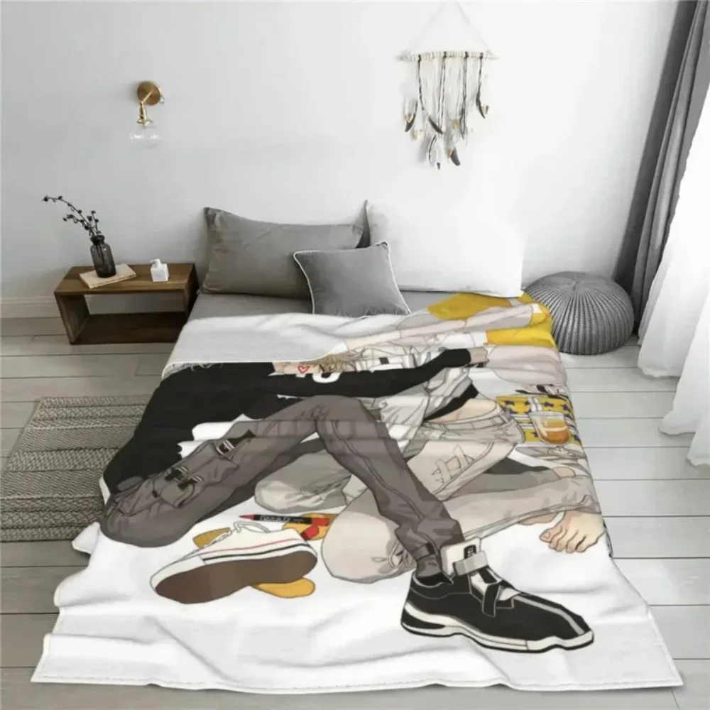 Old Xian Yaoi Lgct Blankets 19 Days Anime Mangas Flannel Novelty Warm Throw Blanket for Chair Covering Sofa Decoration