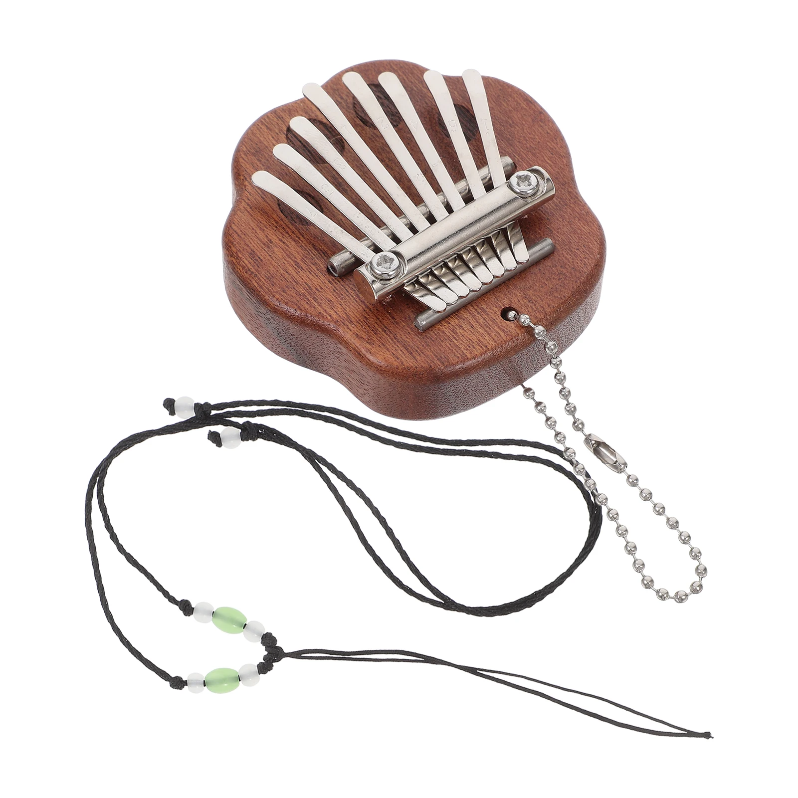

Pentagram Thumb Piano Small Light Brown Portable Kalimba for Kids Musical Instruments Beginner Finger Piano Decor Home Music