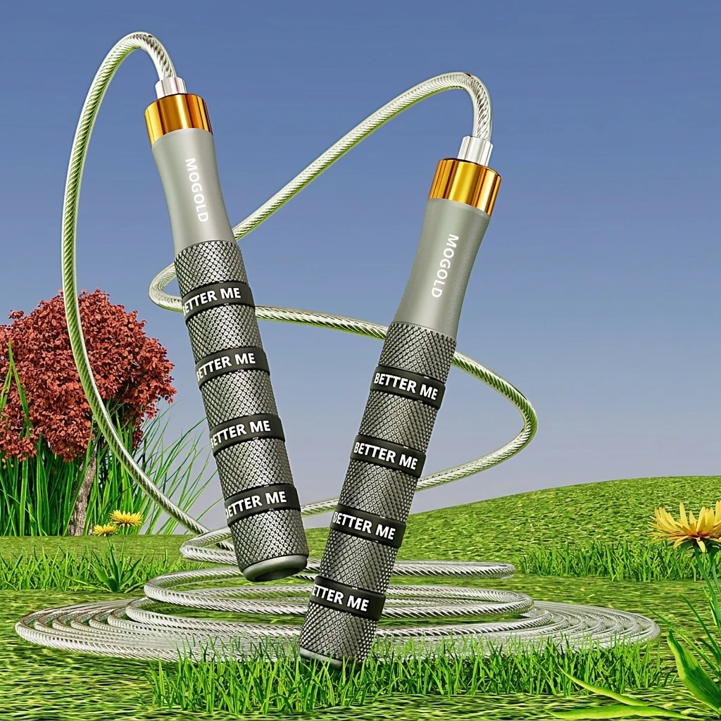 Speed Jump Rope Professional Competition Training for Adults Students High-Speed Bearing Adjustable Steel Cable Fitness