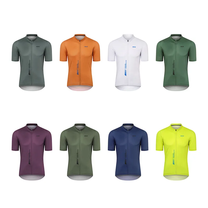 .Bike mountain bike riding suit Summer slim short sleeve breathable sweat-absorbent leisure