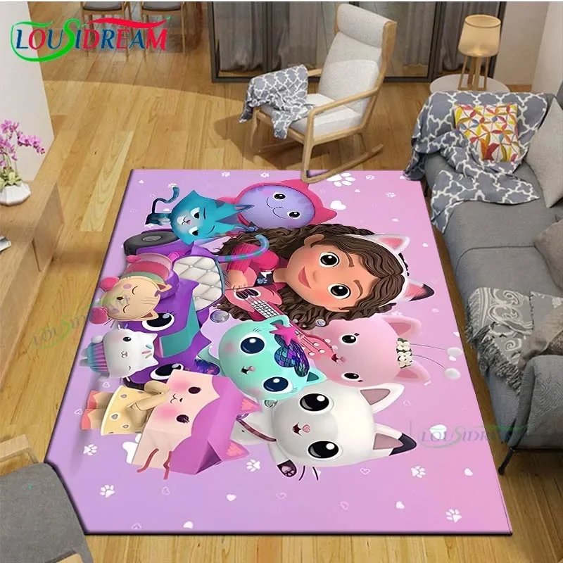 

Cute Cartoon G-Gabby Dollhouses Cute Carpet Outdoor Rug Area Rug Non -slip Carpet Bedroom Decor Carpet for Living Room Gift