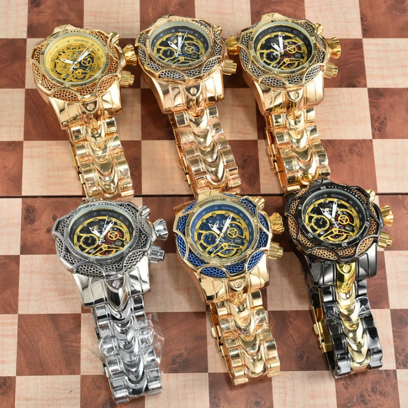 

2025 WaDesigner Personalized Fashion Watches Men's Quartz Watch Large Plate Multi Functional Alloy Strap Life Wristwatches Clock
