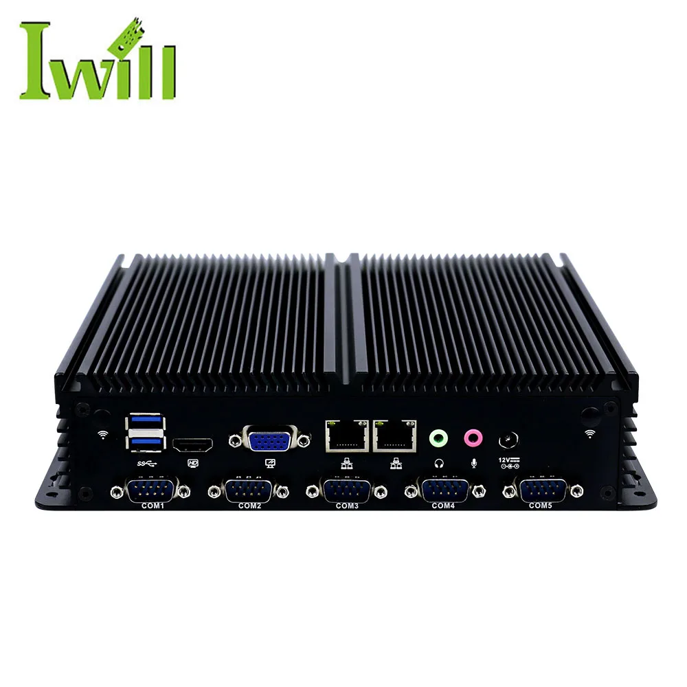Factory Rugged Dual Core Desktop Computer Core I5 4300U 6COM RS485 Industrial Case for Win Linux Embedded Computer in Stock