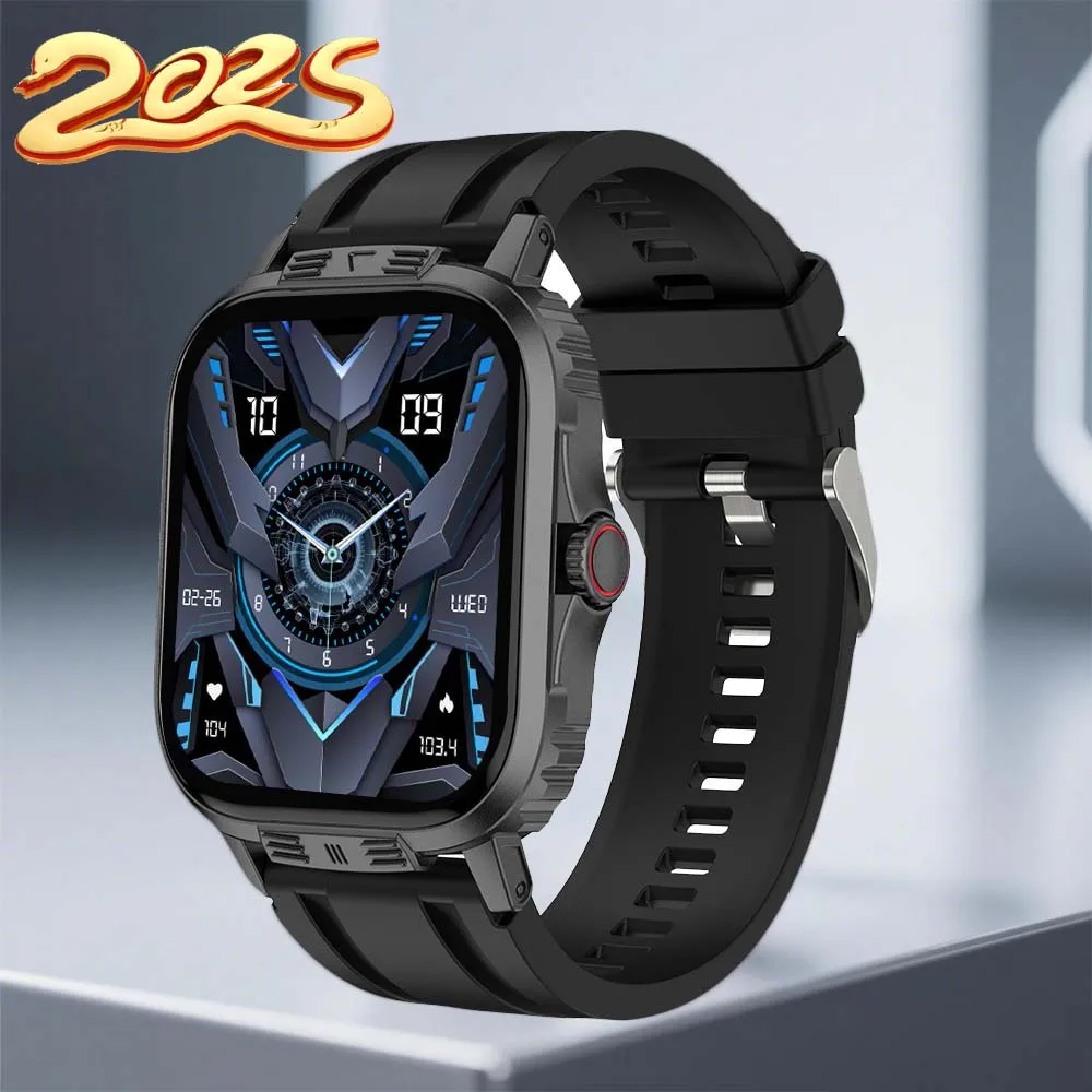 

2025 Новые деловые часы для мужчин и женщин, 2,01-дюймовый HD Bluetooth-будильник с вызовом, мультиспортивные многофункциональные часы с узором