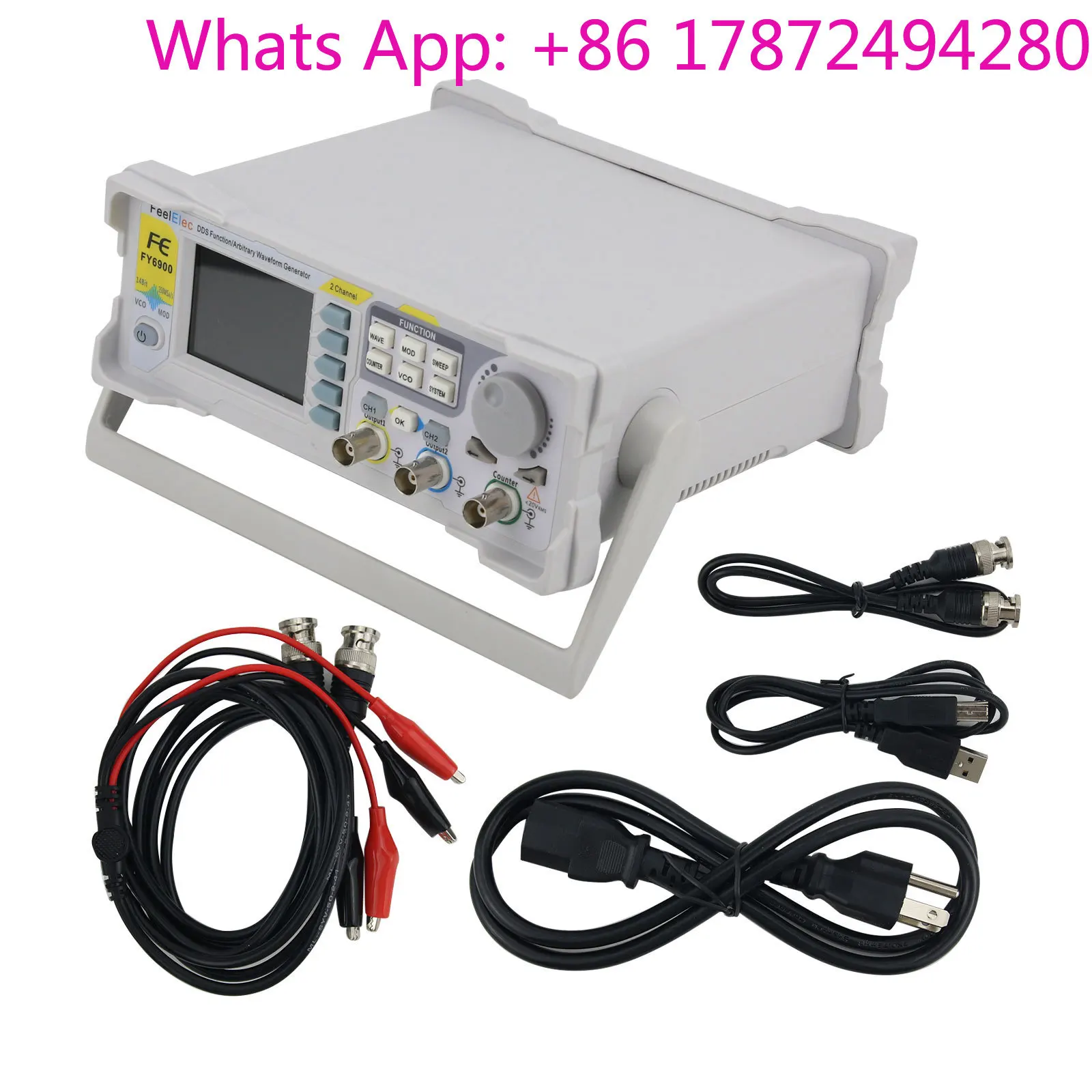 FY6900-50M 50MHz 2-Channel Function Arbitrary Waveform Generator Pulse Signal Frequency Counter